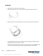 Preview for 7 page of Costar ARECONT VISION MegaDome AV08ZMD-400 Installation Manual