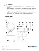 Preview for 3 page of Costar Arecont Vision MegaDome AV12ZMD-401 Installation Manual