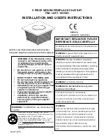 Preview for 1 page of Costco 1031581 Installation And User Instructions Manual