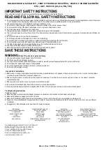 Preview for 1 page of Costco 1900374 Manual