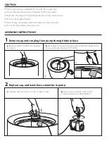 Предварительный просмотр 2 страницы Costco 1900686 Assembly / Care & Use Instructions