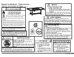 Preview for 24 page of Costco 1902258 Assembly / Care & Use Instructions