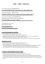 Preview for 2 page of Costco 306533 Quick Start Manual