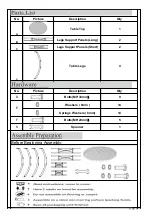 Preview for 2 page of Costco CAST TABLE Assembly Instructions