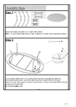 Предварительный просмотр 3 страницы Costco CAST TABLE Assembly Instructions