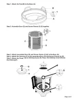 Preview for 3 page of Costco CWGS15-101 Assembly Instructions