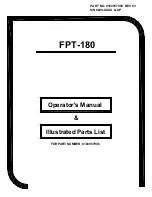 Preview for 1 page of Costco FPT-180 Operator'S Manual