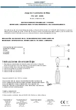 Preview for 3 page of Costco GLOBAL DIRECT COS26312-2-CD Assembly And Care Instructions