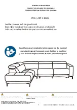 Preview for 1 page of Costco Leather power reclining sectional 338294 Original Instructions Manual