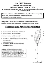 Предварительный просмотр 4 страницы Costco YHB-FL0863 Assembly Instructions Manual