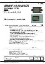 Preview for 1 page of Coster RTL 120 Manual