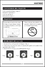 Предварительный просмотр 21 страницы Costway 03149567 User Manual