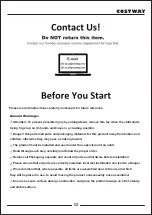 Предварительный просмотр 2 страницы Costway 05783946 User Manual