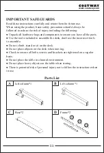 Preview for 3 page of Costway 21458036 User Manual