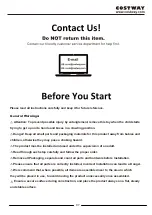 Preview for 7 page of Costway 46317928 User Manual