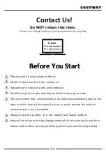 Preview for 5 page of Costway 63407159 User Manual