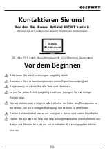 Preview for 6 page of Costway 63407159 User Manual