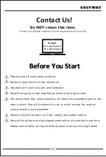 Preview for 2 page of Costway BA7733US User Manual