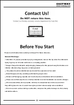 Preview for 2 page of Costway BB5559 User Manual