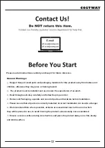 Preview for 2 page of Costway BB5692 User Manual