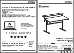 Preview for 10 page of Costway Crank Adjustable Standing Desk HW65656 User Manual