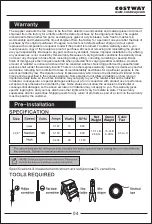 Предварительный просмотр 4 страницы Costway EP24511US User Manual