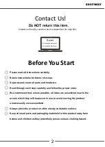Предварительный просмотр 2 страницы Costway EP24559US User Manual