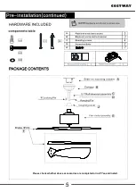 Предварительный просмотр 5 страницы Costway EP24559US User Manual