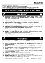 Предварительный просмотр 3 страницы Costway EP24718US User Manual