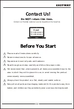Preview for 2 page of Costway EU10001 User Manual