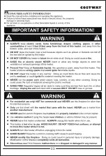 Preview for 3 page of Costway FP10046US User Manual