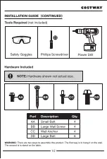 Preview for 10 page of Costway FP10069US User Manual