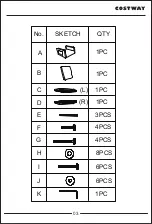 Preview for 3 page of Costway GIANTEX HW66977 User Manual