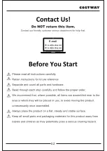 Предварительный просмотр 2 страницы Costway GT3701US-GN User Manual