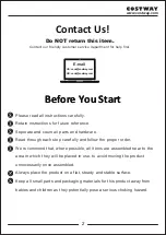 Preview for 2 page of Costway HW61047 User Manual