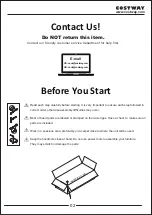 Preview for 2 page of Costway HW61172 User Manual