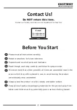 Preview for 2 page of Costway HW61412 User Manual