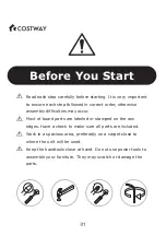 Preview for 2 page of Costway HW66722 User Manual