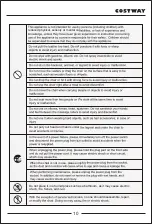 Предварительный просмотр 10 страницы Costway JL10005WL User Manual