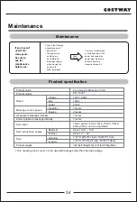 Предварительный просмотр 34 страницы Costway JL10005WL User Manual