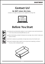 Preview for 2 page of Costway JV10104 User Manual