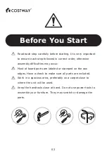 Preview for 2 page of Costway JV10109 User Manual