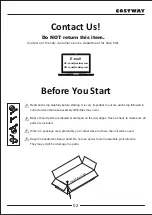 Preview for 2 page of Costway JZ10035 User Manual