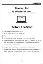 Preview for 2 page of Costway OP3562 User Manual