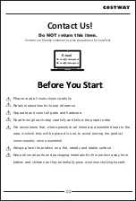 Preview for 2 page of Costway OP70517 User Manual