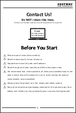 Preview for 2 page of Costway OP70670 User Manual