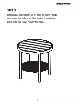 Preview for 15 page of Costway PATIOJOY HW64400 User Manual