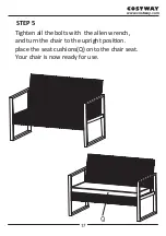 Предварительный просмотр 17 страницы Costway Patiojoy HW64403 User Manual