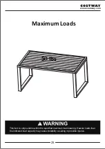 Предварительный просмотр 25 страницы Costway Patiojoy HW64403 User Manual