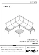 Costway Patiojoy HW65784 User Manual предпросмотр